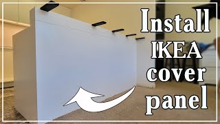 How to install Ikea cover panel on the back of peninsula [upl. by Odlanar]