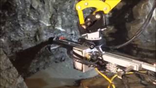 Demolition robot Brokk 400 making safety niches in Italy [upl. by Atiuqehc174]