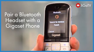 How to Pair a Bluetooth headset with a Gigaset Phone  liGocouk [upl. by Tabshey]