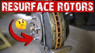 Toyota Sienna Brake Job  When to resurface rotors [upl. by Leachim]