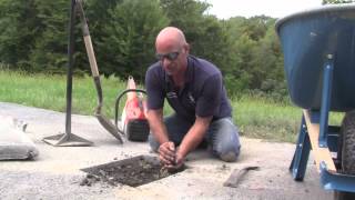 How to Patch A Hole In your Driveway  Blacktop [upl. by Anitroc989]