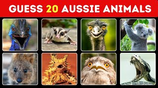 Guess 20 Aussie animals in 5 seconds fun quiz [upl. by Lotson287]