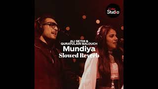 Mundeya dupatta chad mera slowed reverb Ali Sethi Quratulain Balouch [upl. by Eirac]