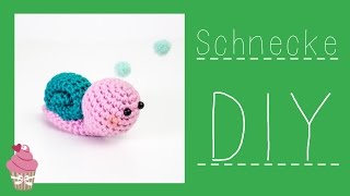 Schnecke häkeln 🌳 Do it Yourself Amigurumi  kleine Waldbewohner  by justMiko [upl. by Aketal313]