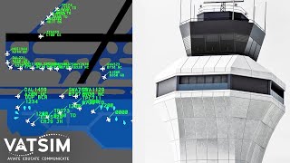 Crazy Traffic  My First FNO As a VATSIM Controller [upl. by Panthea159]