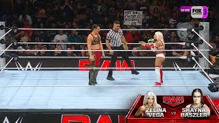 Lucha Completa Zelina Vega Vs Shayna Baszler  WWE Raw 02092024 En Español [upl. by Jordain]