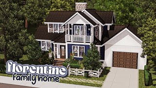 building a small family home  florentine  the sims 3 speed build  cc links [upl. by Swithbart]