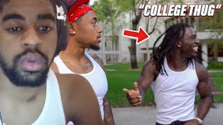 J Gudda Reacts To GANGSTER CONFRONTS COLLEGE THUGS [upl. by Caleb592]