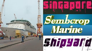 Singapore Shipyard In Sembcrop Marine Jurlong Shipyard View 2021 [upl. by Eileme]