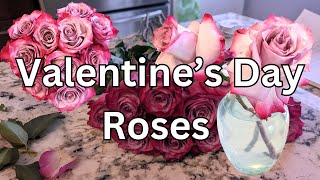 DIY Valentines Day Flowers 3 Arrangements Using a Dozen Roses [upl. by Ojillib]