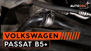 Hvordan bytte front stabilisator støtter på VW PASSAT B5 Bruksanvisning [upl. by Milson]