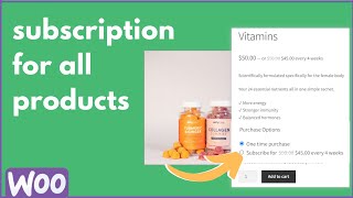 all products for woocommerce subscriptions [upl. by Brightman]