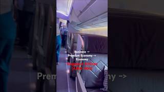 Singapore Airlines Business  Premium Economy  Economy A350900  shorts [upl. by Llerrehc176]