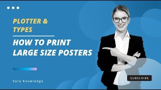 Plotter  Types of plotter  Drum plotter  Flatbed plotter  How to print posters and banners [upl. by Jarus954]