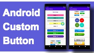 How to Design Button  Custom Buttons  Android Studio [upl. by Brand]