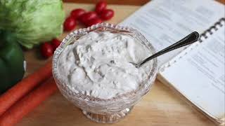 Homemade Chunky Blue Cheese Dressing Recipe [upl. by Izaak781]