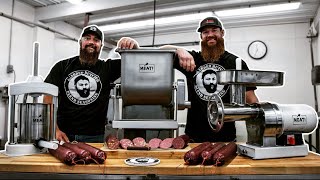 How to make Summer Sausage At Home By The Bearded Butchers [upl. by Ssilb]