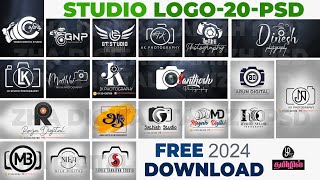 studio logo psd design free download photography studio logo psd 2024 Logo psd 20 [upl. by Bruning]