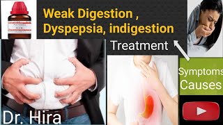 Weak digestionDyspepsia Indigetion Natural homeopathic treatment [upl. by Tally]