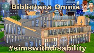 SIMS 4 VIDEO  SPEED BUILD  BIBLIOTECA OMNIA SIMSWITHDISABILITY [upl. by Obidiah]