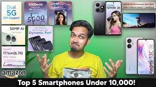 Top 5 Best Smartphones Under 10000  2024’s Best Budget Phones [upl. by Carry413]