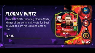 FLORIAN WIRTZ 98 ALL SBC SOLUTION MADFUT 24 [upl. by Ttevy]