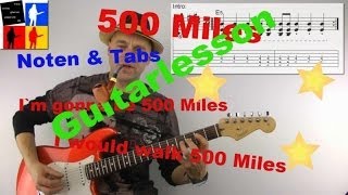 500 Miles Guitarlesson Proclaimers I would walk [upl. by Durware63]