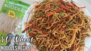 Yu Foodlabs Whole Wheat Noodles Recipe in Hindi  Yu Whole Wheat 100 ATTA Noodles Review amp Recipe [upl. by Hannibal]