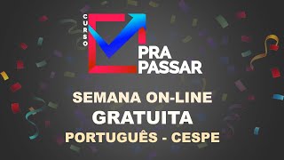 Português  Aulão CESPE  Parte 1  Grasiela Cabral [upl. by Ailey]