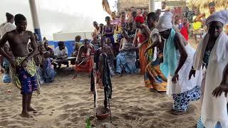 Kpakpakli Dzobikpe Vodu drumming in the Shrine of The Great Akpoto Dzita Anlo Volta region Ghana [upl. by Ynez]