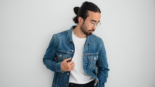 6 Ways To Wear A Denim Jacket in 90 seconds [upl. by Rafaelita]