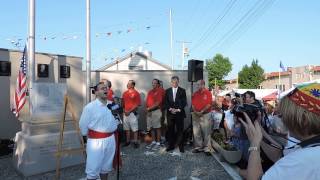 Portuguese National Anthem and Flag Raising [upl. by Ecnesse]