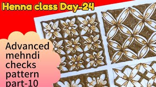 Latest advanced mehndi checks patternsStep by step Mehndi grids tutorial rekhaorganichenna [upl. by Odele536]