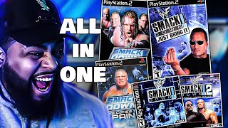 I Played Every Main Smackdown Game In One Video [upl. by Jarred146]