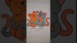 Gatinhos fofinhos desenho animado infantil pintando desenho brincadeira e jogos pra crianças kids [upl. by Wadesworth]