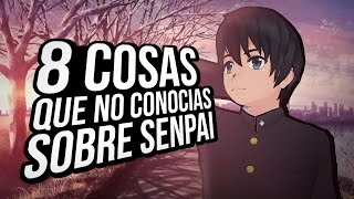 Top 8 Cosas Que No Conocias De Senpai  Yandere Simulator [upl. by Oisor]