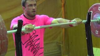 Dmitry Klokov  SQUAT 225 kg 26072013 [upl. by Kcirrek]