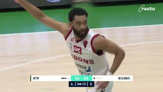 Jonathan Galloway 17 PTS 7 REBS 1 BLK vs KTP Basket 21 January 2022 [upl. by Watters]