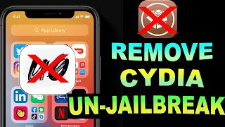 REMOVE CYDIA amp How to UNJAILBREAK iPhone [upl. by Elma64]