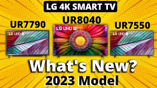 LG 4K UHD SMART TV 2023 Model Launched in India  LG UR8040  UR7790  UR7550  ALL Details [upl. by Hermine]