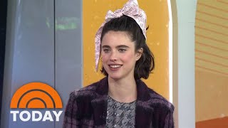 Margaret Qualley talks ‘DriveAway Dolls’ Lana Del Rey song [upl. by Ripp]