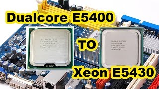 Mengganti intel Dualcore E5400 dengan intel Xeon e5430 quadcore [upl. by Gerrilee]