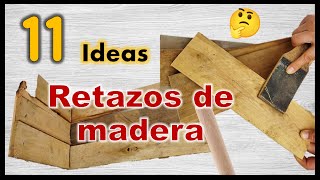 11 IDEAS FÁCILES RECICLANDO MADERA 2023  Manualidades con trozos de tablas de madera  wood crafts [upl. by Eillam688]