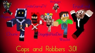 Minecraft Cops and Robbers ft DagelijksHaaDee Chunkr Wizz3rd EnzoKnol Phyreau en Wertyuipo [upl. by Iretak416]