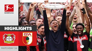 THEY REALLY DID IT  Bayer 04 Leverkusen  FC Augsburg 21  Highlights  Matchday 34 – Bundesliga [upl. by Annahgiel589]