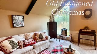 RUSTIC OLD FASHIONED CHRISTMAS DECOR IDEAS 2024 christmas rustic homedecor [upl. by Quinlan951]