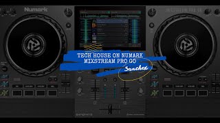 Tech house on Numark Mixstream Pro Go [upl. by Ahsoyem89]