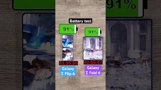 Samsung Galaxy Z Flip 6 vs Fold 6 battery test [upl. by Notliw]