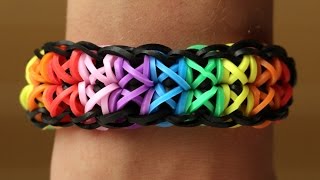 Rainbow Loom Nederlands  Totempole  Loom bands rainbow loom tutorial how to [upl. by Nnylrac867]