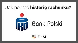 Jak pobrać historię rachunku w PKO BP  Zobacz z FinAipl [upl. by Navek]